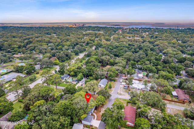 22 N 17th St, Amelia Island, FL 32034 - aerial overview of property's location featuring nearby suburban area