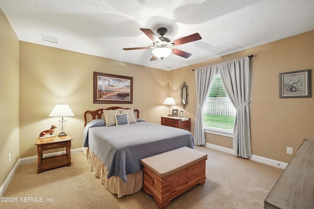 501 Greenbriar Rd, Saint Johns, FL 32259 - bedroom with light carpet, baseboards, and ceiling fan