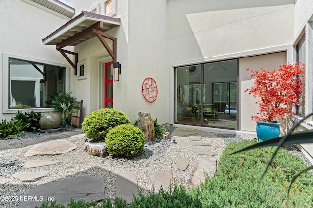 295 Sophia Ter, Saint Augustine, FL 32095 - entrance to property featuring stucco siding