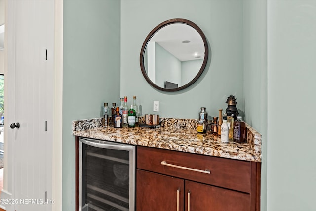 295 Sophia Ter, Saint Augustine, FL 32095 - indoor dry bar featuring wine cooler