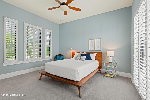 295 Sophia Ter, Saint Augustine, FL 32095 - carpeted bedroom with multiple windows, baseboards, and ceiling fan