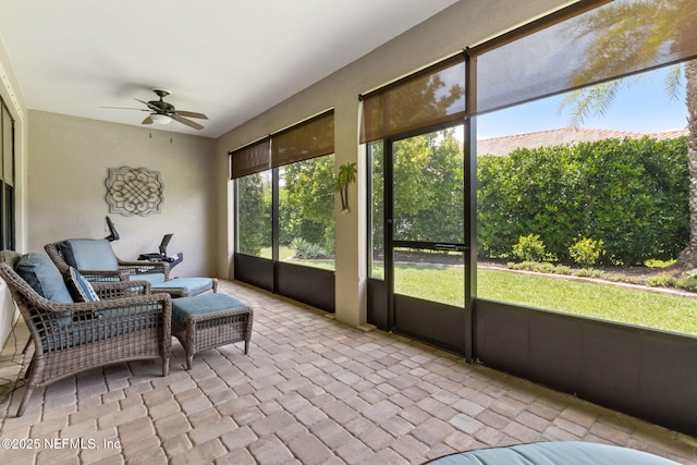 14 Marsh Hollow Rd, Ponte Vedra, FL 32081 - sunroom / solarium with a ceiling fan