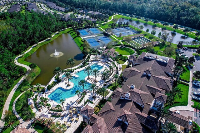 14 Marsh Hollow Rd, Ponte Vedra, FL 32081 - view of property location with a pool area and a large body of water