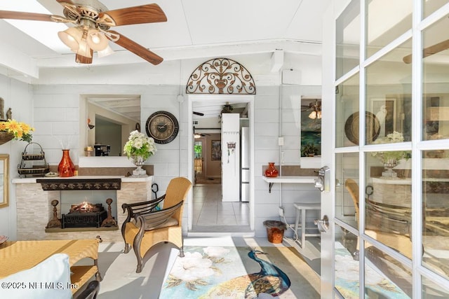 1810 Griflet Rd, Jacksonville, FL 32211 - living room with ceiling fan