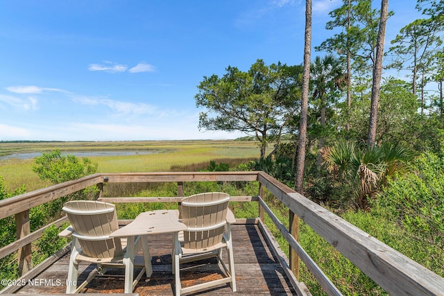 143 Istoria Dr, Saint Augustine, FL 32095 - wooden terrace featuring a water view