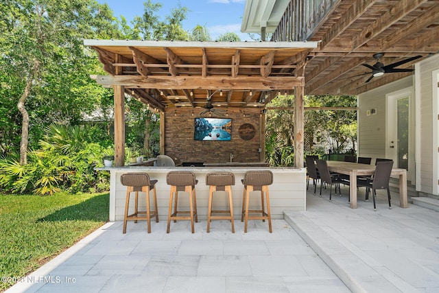 143 Istoria Dr, Saint Augustine, FL 32095 - view of patio with ceiling fan