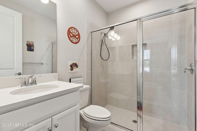 94001 Goodwood Dr, Fernandina Beach, FL 32034 - full bath featuring a shower stall, vanity, and toilet