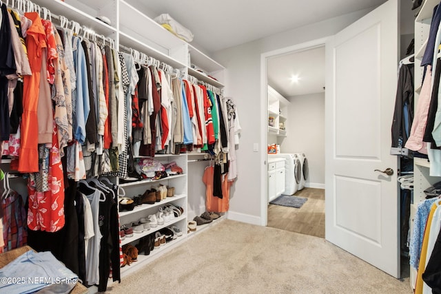 94001 Goodwood Dr, Fernandina Beach, FL 32034 - spacious closet with carpet and independent washer and dryer