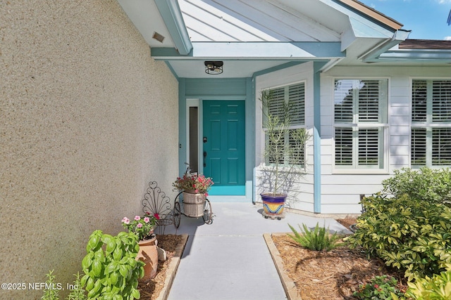 105 Solano Woods Dr, Ponte Vedra Beach, FL 32082 - doorway to property featuring stucco siding