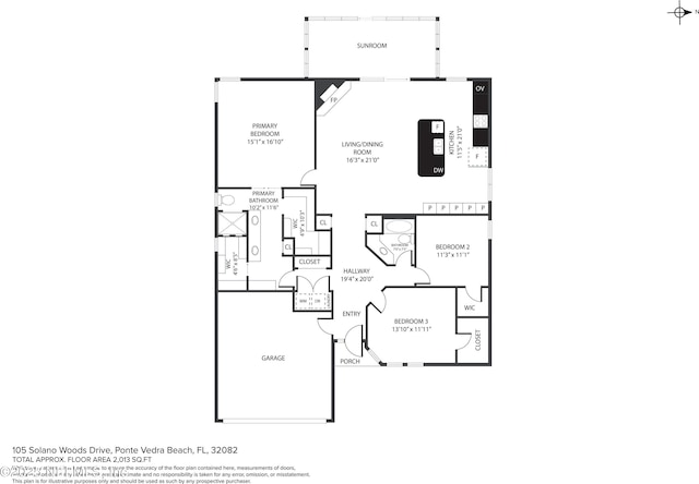 105 Solano Woods Dr, Ponte Vedra Beach, FL 32082 - room layout
