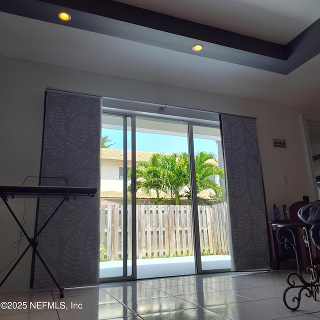 7486 SW 162nd Ct E, Miami, FL 33193 - doorway with recessed lighting