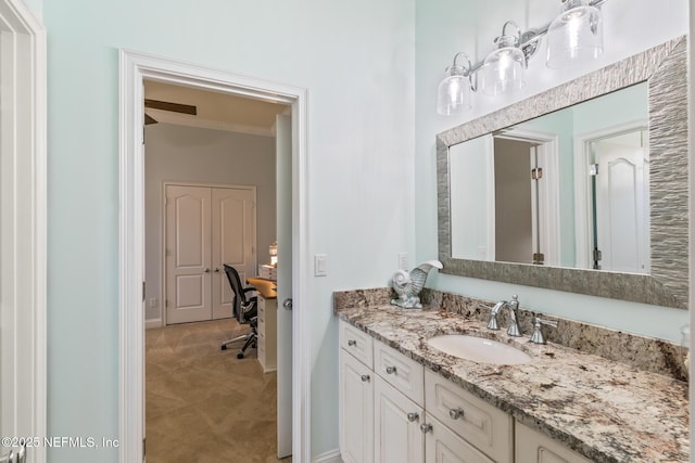2435 Den St, Saint Augustine, FL 32092 - bathroom with vanity and baseboards