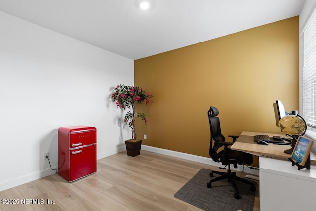 217 Silver Myrtle Ct, Saint Augustine, FL 32092 - office area with wood finished floors, baseboards, plenty of natural light, and recessed lighting