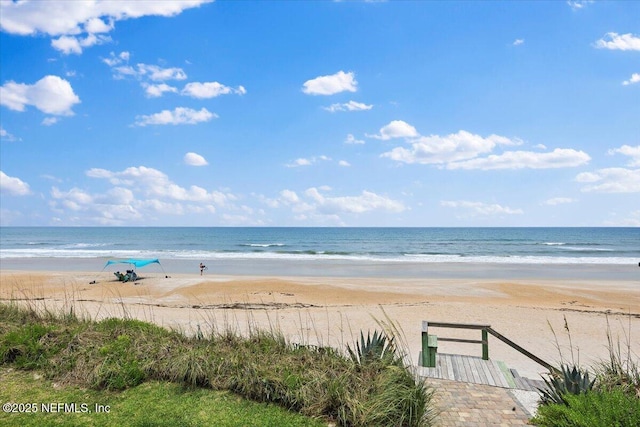 2943 S Ponte Vedra Blvd, Ponte Vedra Beach, FL 32082 - water view featuring nearby beach and a boat dock