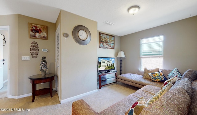 12237 Woodview Dr, Jacksonville, FL 32246 - living room with light colored carpet and baseboards
