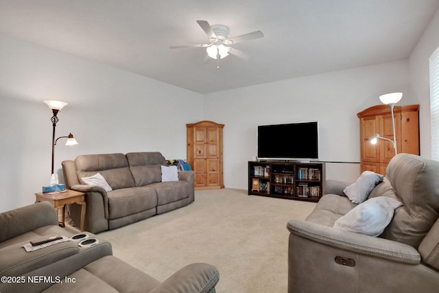 1090 Wetland Ridge Cir, Middleburg, FL 32068 - living area featuring a ceiling fan and carpet
