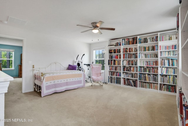 1090 Wetland Ridge Cir, Middleburg, FL 32068 - carpeted bedroom featuring a ceiling fan