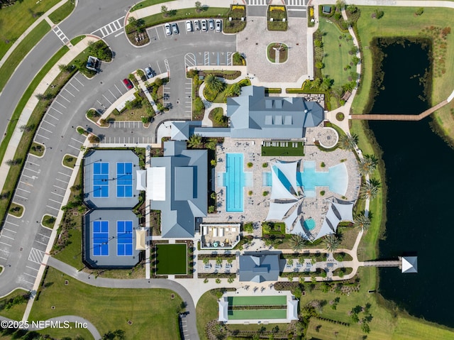 220 Hoptree Pl, Saint Johns, FL 32259 - aerial view of property's location with a pool and a nearby body of water