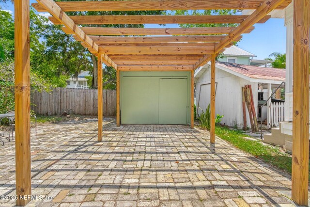 27 Grant St, Saint Augustine, FL 32084 - view of patio / terrace with a pergola