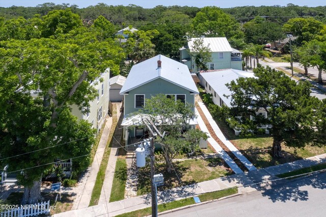 27 Grant St, Saint Augustine, FL 32084 - view from above of property featuring a heavily wooded area