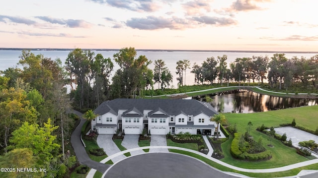 397 Oakmoss Dr, Saint Johns, FL 32259 - aerial view at dusk of a water view
