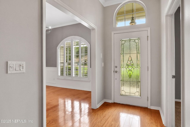 880 Buckeye Ln W, Saint Johns, FL 32259 - foyer entrance with ornamental molding and wood finished floors