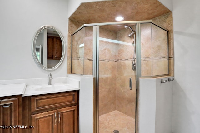 880 Buckeye Ln W, Saint Johns, FL 32259 - full bathroom featuring vanity and a shower stall