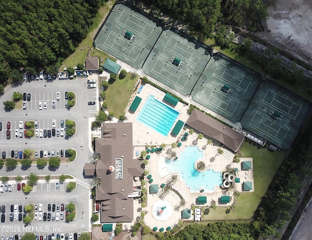 880 Buckeye Ln W, Saint Johns, FL 32259 - aerial view of a pool area