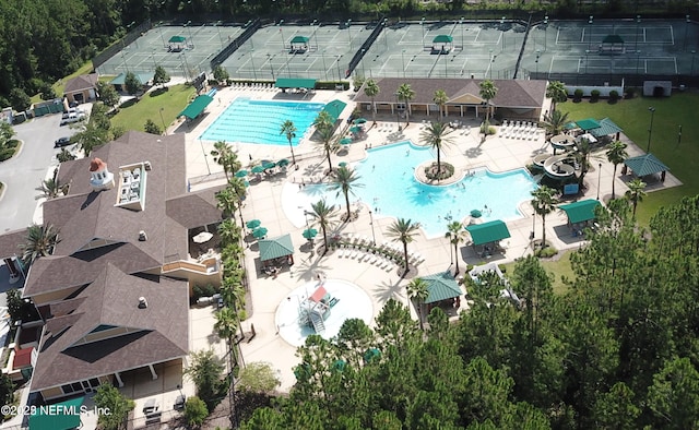 880 Buckeye Ln W, Saint Johns, FL 32259 - aerial view of a pool area