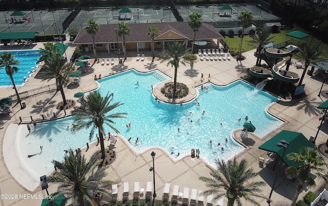 880 Buckeye Ln W, Saint Johns, FL 32259 - community pool with a patio and a water slide