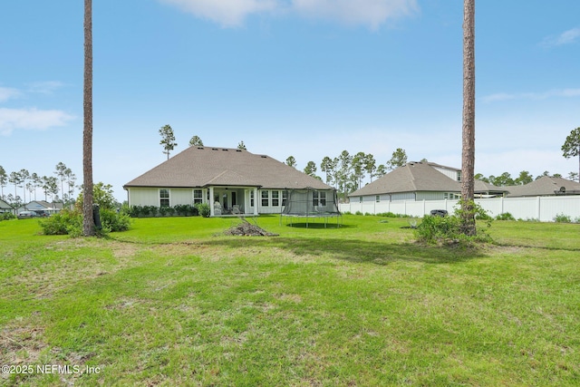 36461 Shortleaf Ave, Hilliard, FL 32046 - rear view of property with a trampoline