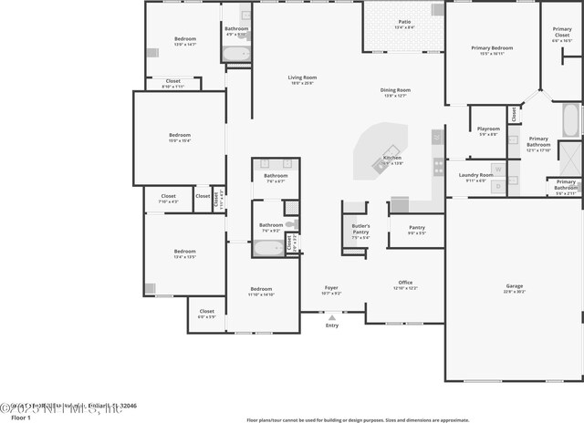 36461 Shortleaf Ave, Hilliard, FL 32046 - floor plan / room layout