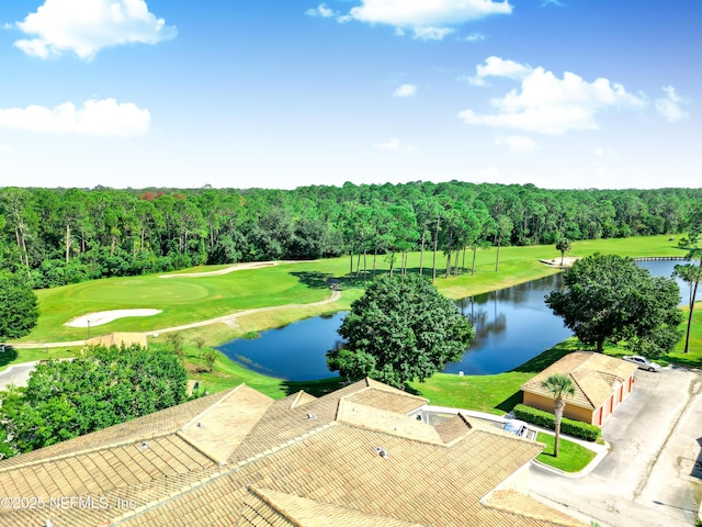 535 Florida Club Blvd Unit 307, Saint Augustine, FL 32084 - drone / aerial view of a large body of water, a heavily wooded area, and a golf club