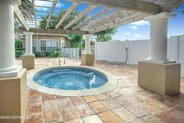 535 Florida Club Blvd Unit 307, Saint Augustine, FL 32084 - view of pool with a community hot tub, a patio area, and a pergola