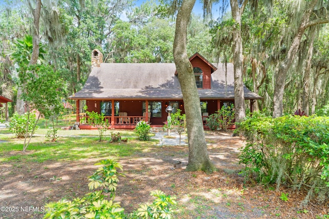 156 County Road 13, Saint Augustine, FL 32092 - view of front of house featuring a chimney