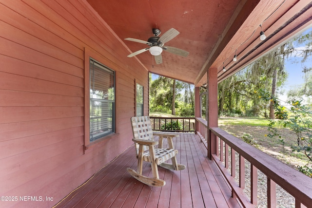 156 County Road 13, Saint Augustine, FL 32092 - porch featuring a ceiling fan