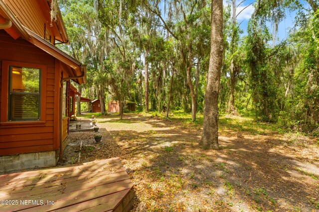 156 County Road 13, Saint Augustine, FL 32092 - view of yard featuring a deck