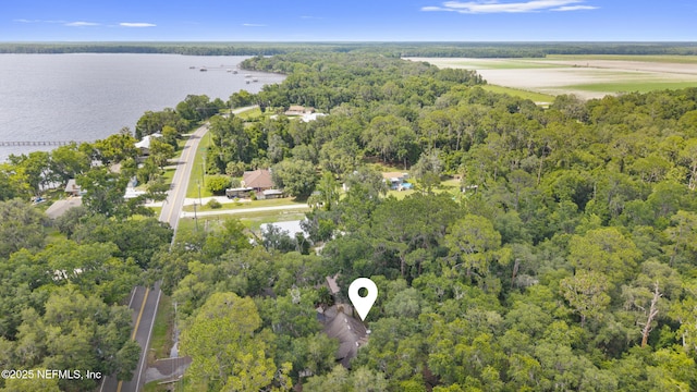 156 County Road 13, Saint Augustine, FL 32092 - aerial view of property's location featuring a heavily wooded area and a nearby body of water