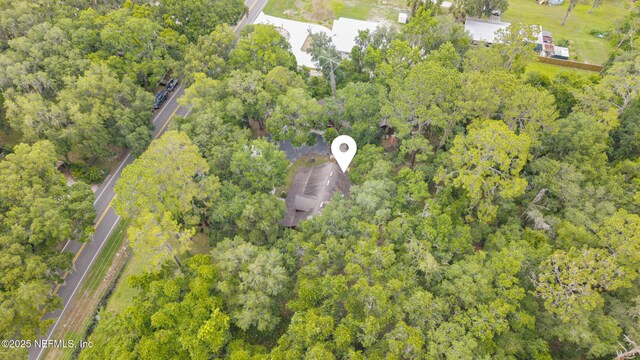 156 County Road 13, Saint Augustine, FL 32092 - aerial view of property and surrounding area with a heavily wooded area