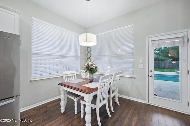 828 Lotus Ln N, Saint Johns, FL 32259 - dining room with wood-type flooring and baseboards