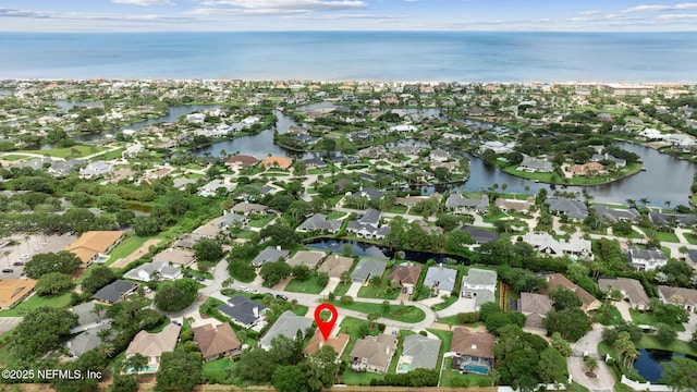 53 Waterbridge Pl, Ponte Vedra Beach, FL 32082 - aerial view of property and surrounding area with nearby suburban area and a large body of water
