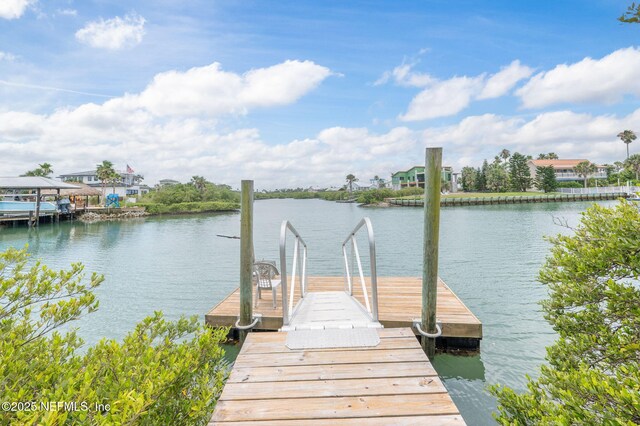 231 Barrataria Dr, Saint Augustine, FL 32080 - dock with a water view