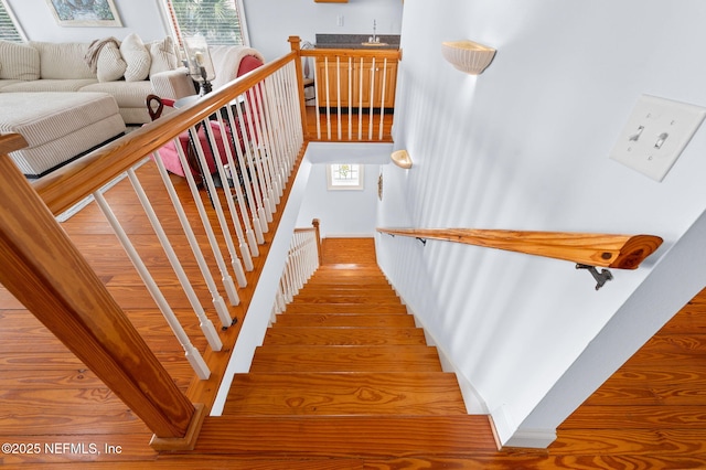 231 Barrataria Dr, Saint Augustine, FL 32080 - stairway with wood finished floors
