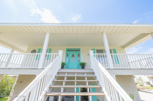 231 Barrataria Dr, Saint Augustine, FL 32080 - entrance to property with covered porch