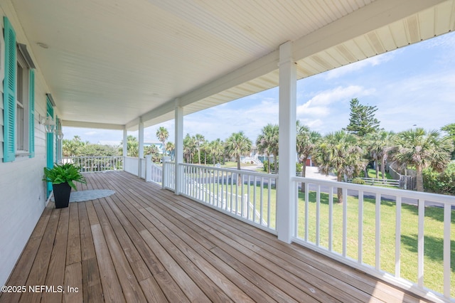 231 Barrataria Dr, Saint Augustine, FL 32080 - deck with a yard