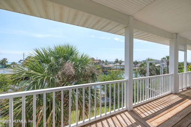 231 Barrataria Dr, Saint Augustine, FL 32080 - balcony featuring a water view