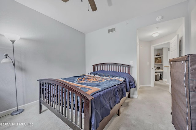 425 S Villa San Marco Dr Unit 302, Saint Augustine, FL 32086 - carpeted bedroom with baseboards and ceiling fan
