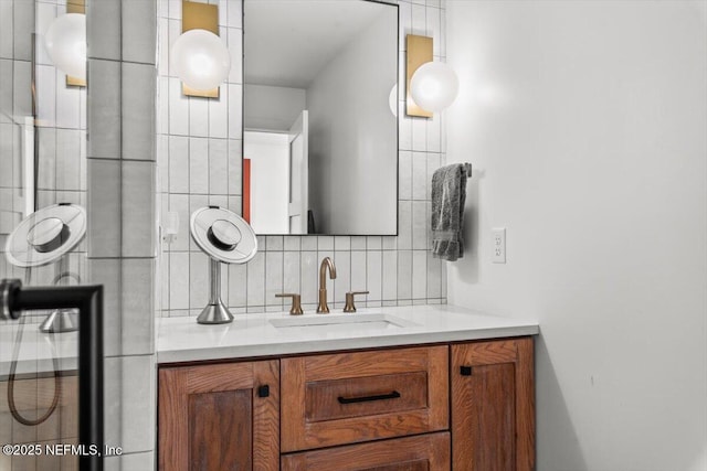 901 Ocean Blvd Unit 91, Atlantic Beach, FL 32233 - bathroom featuring vanity and backsplash