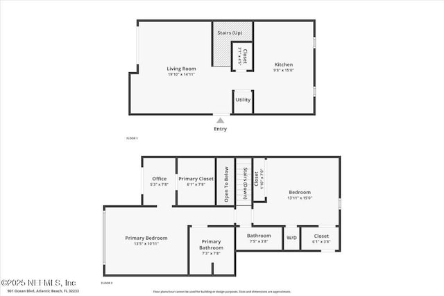 901 Ocean Blvd Unit 91, Atlantic Beach, FL 32233 - floor plan / room layout