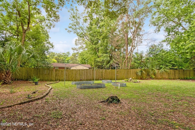 7456 Burlingame Dr S, Jacksonville, FL 32211 - view of yard featuring a garden